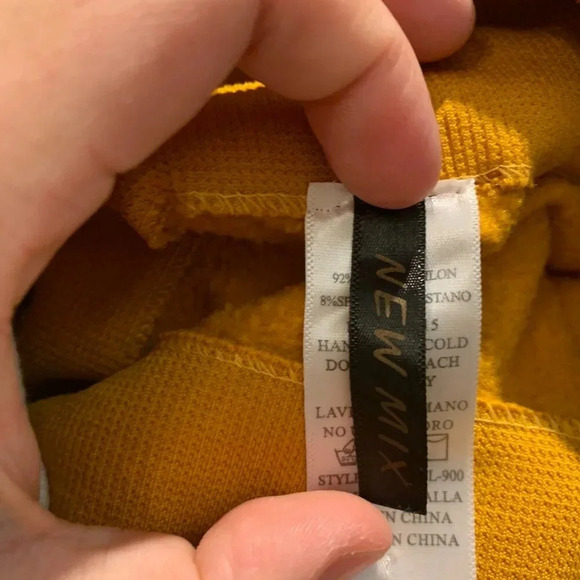 Mustard Colored Insulated Leggings/Tights - Picture 2 of 3